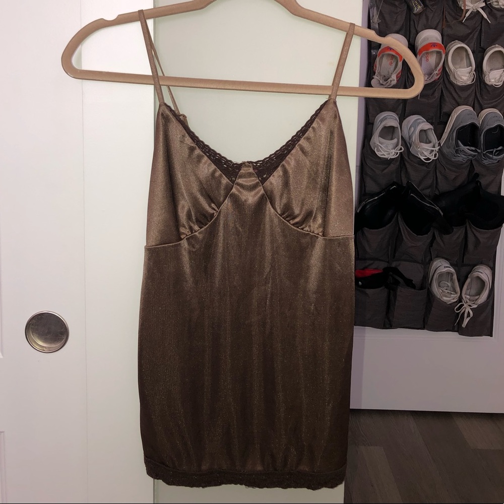Brown shimmery camisole